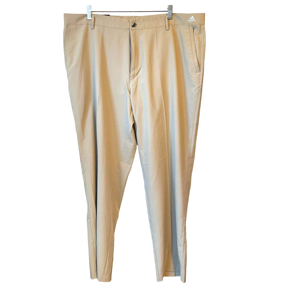 NWT Adidas Golf Pants Men Size 40x32 Pockets Beige Color Sports Pants